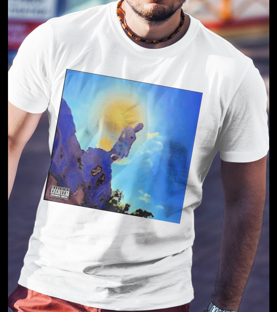 Wagmi Music Images Figure On Cliff With Sun And Clouds Cover T-Shirt