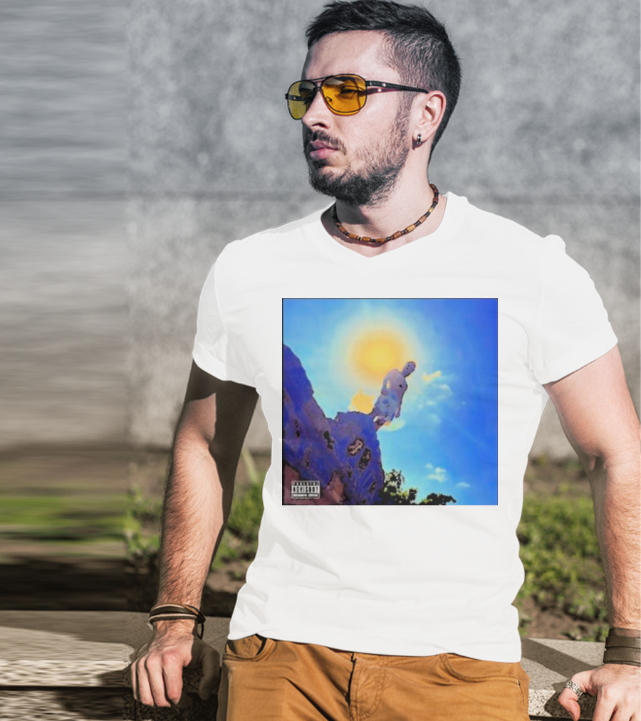Wagmi Music Images Figure On Cliff With Sun And Clouds Cover T-Shirt