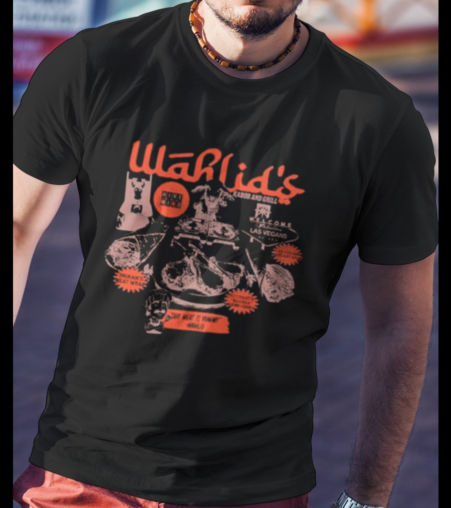 Wahlid's Kabob And Grill Hive Mind Menu Las Vegas Enjoy America’s Meat Wrap T-Shirt