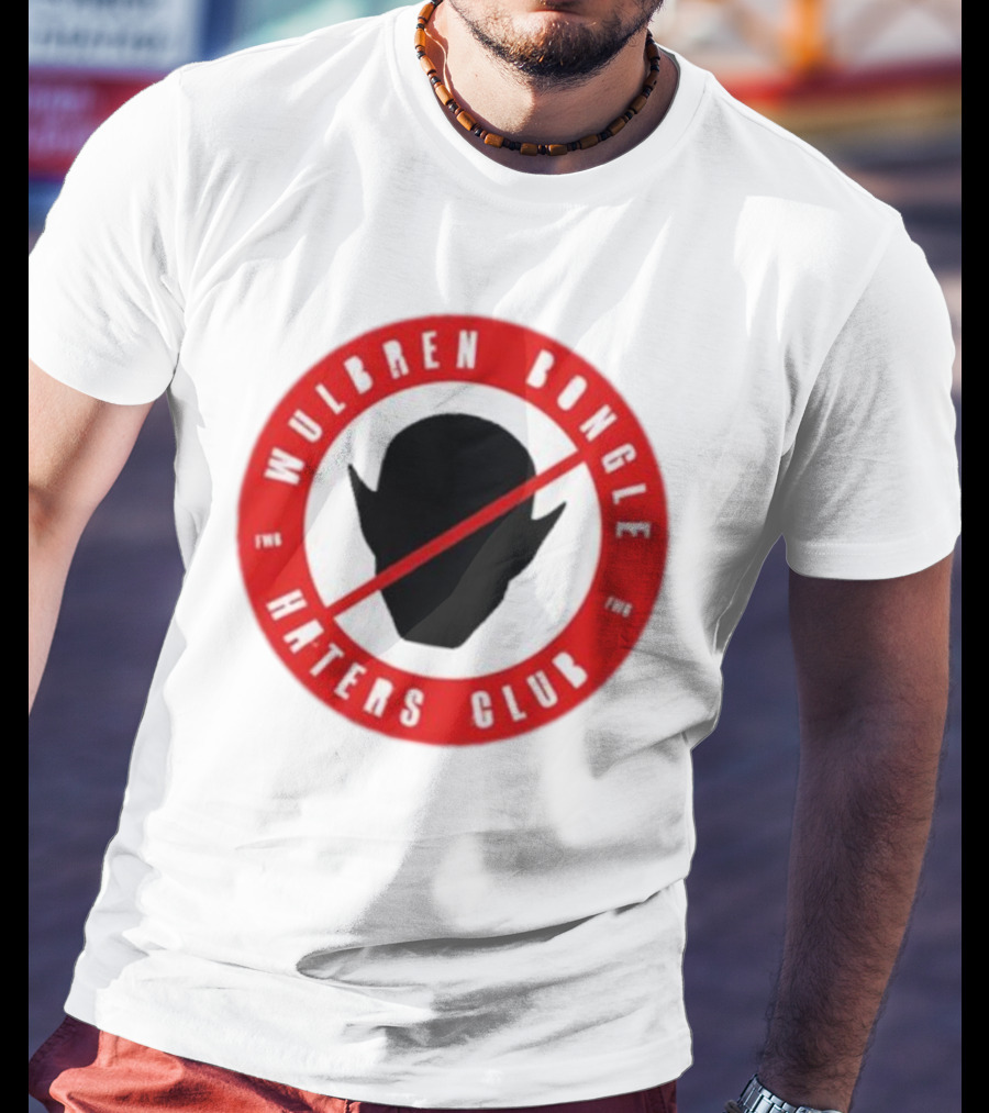 Wulbren Bongle Haters Club FWB Logo Red Circle T-Shirt