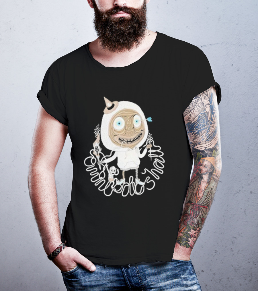 Omnipollos Shast Mr Teeth Alien Mask And Wand Character T-Shirt