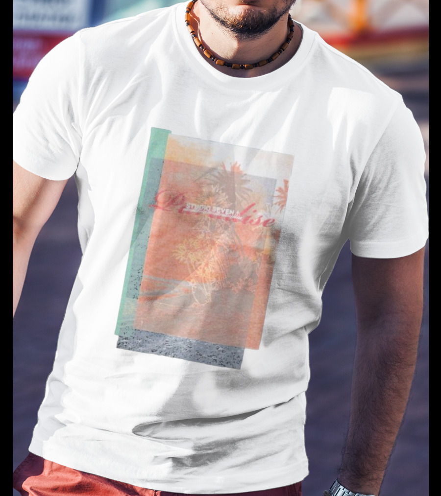 Paradise Studio Seven Tropical Overlay T-Shirt