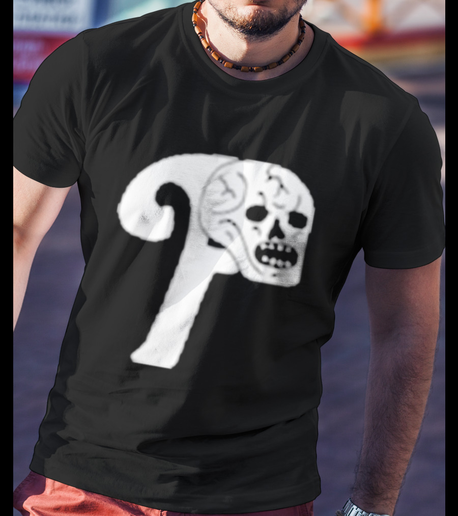 Philadelphia The Fighting Piss Missiles Skull T-Shirt