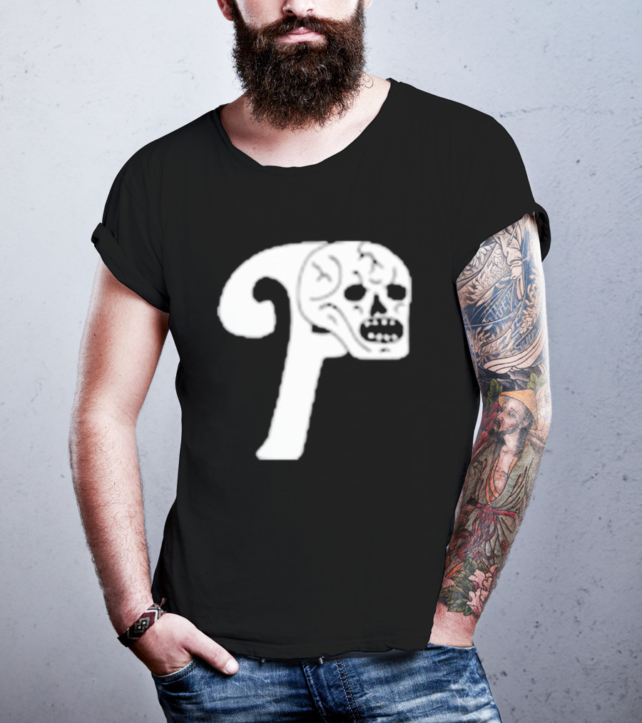 Philadelphia The Fighting Piss Missiles Skull T-Shirt