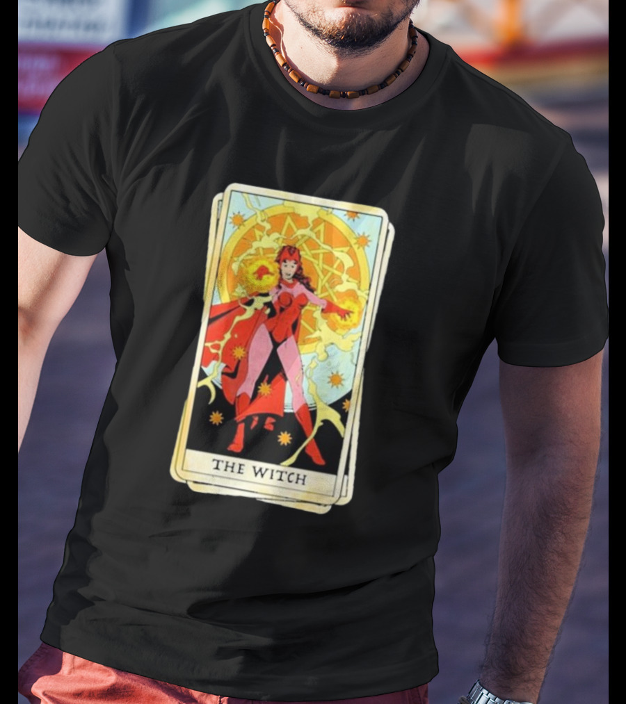 Tarot Card Featuring Scarlet Witch As The Witch T-Shirt