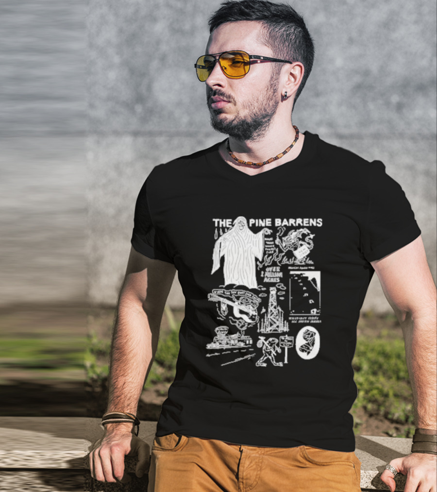 THE PINE BARRENS NIGHT PEOPLE 1 MILLION ACRES STRANGER THINGS 168 STORIES ALL UNTOUCHED T-Shirt
