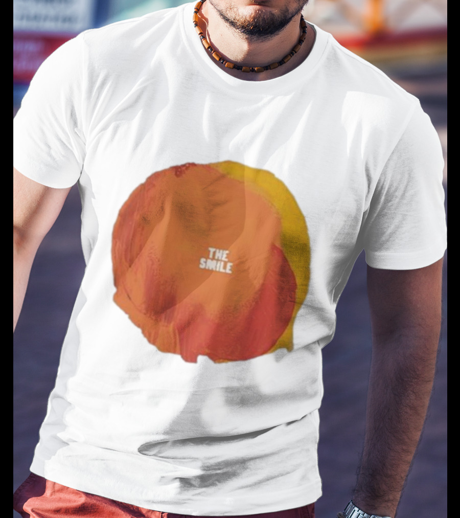 The Smile Sun Paint Texture Art Circle T-Shirt