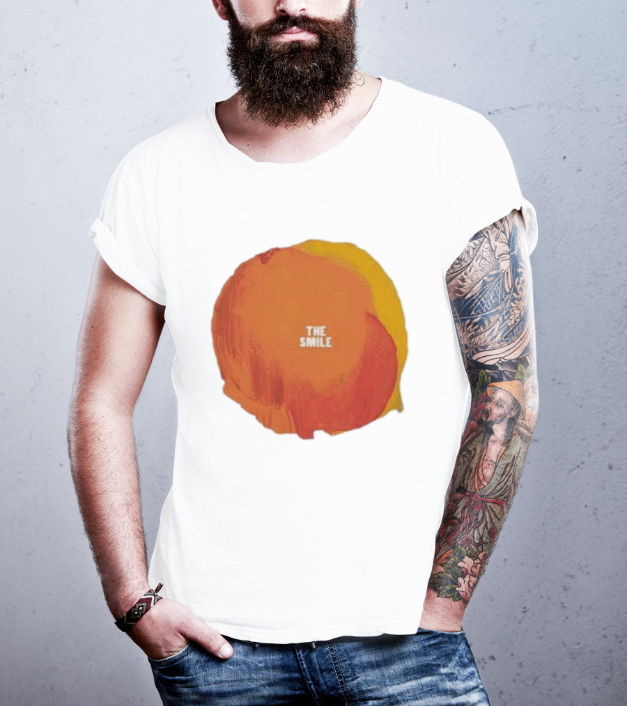 The Smile Sun Paint Texture Art Circle T-Shirt