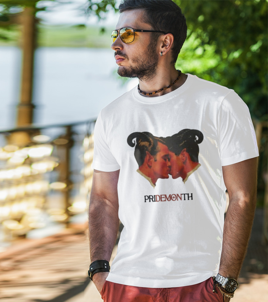 Vintage Fantasy Pride Month Pride Month Demon Lovers T-Shirt