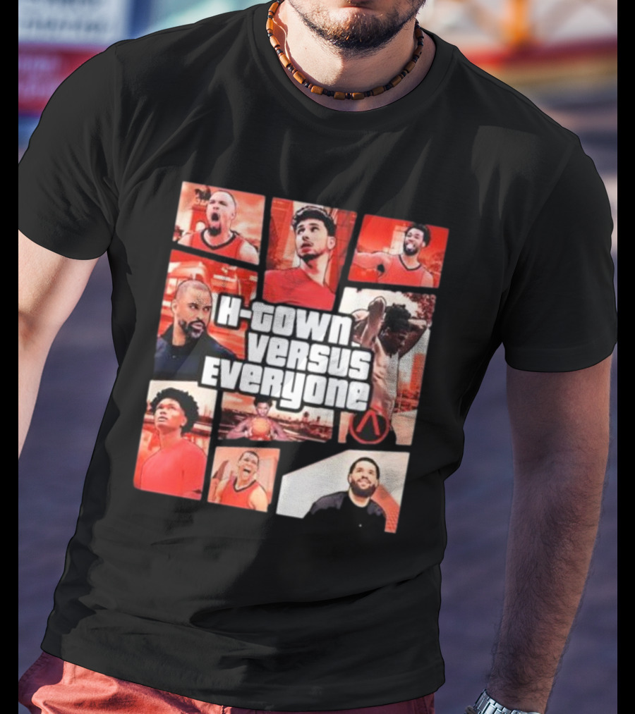 H-Town Versus Everyone Aaron Patterson Style Gta Inspired Sportswear T-Shirt