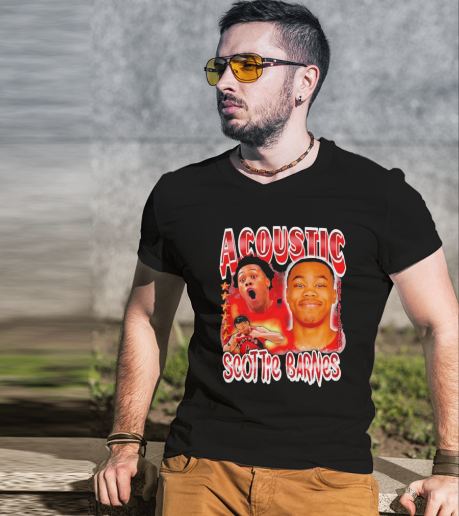 Acoustic Scottie Barnes NBA All-Star Raptors T-Shirt