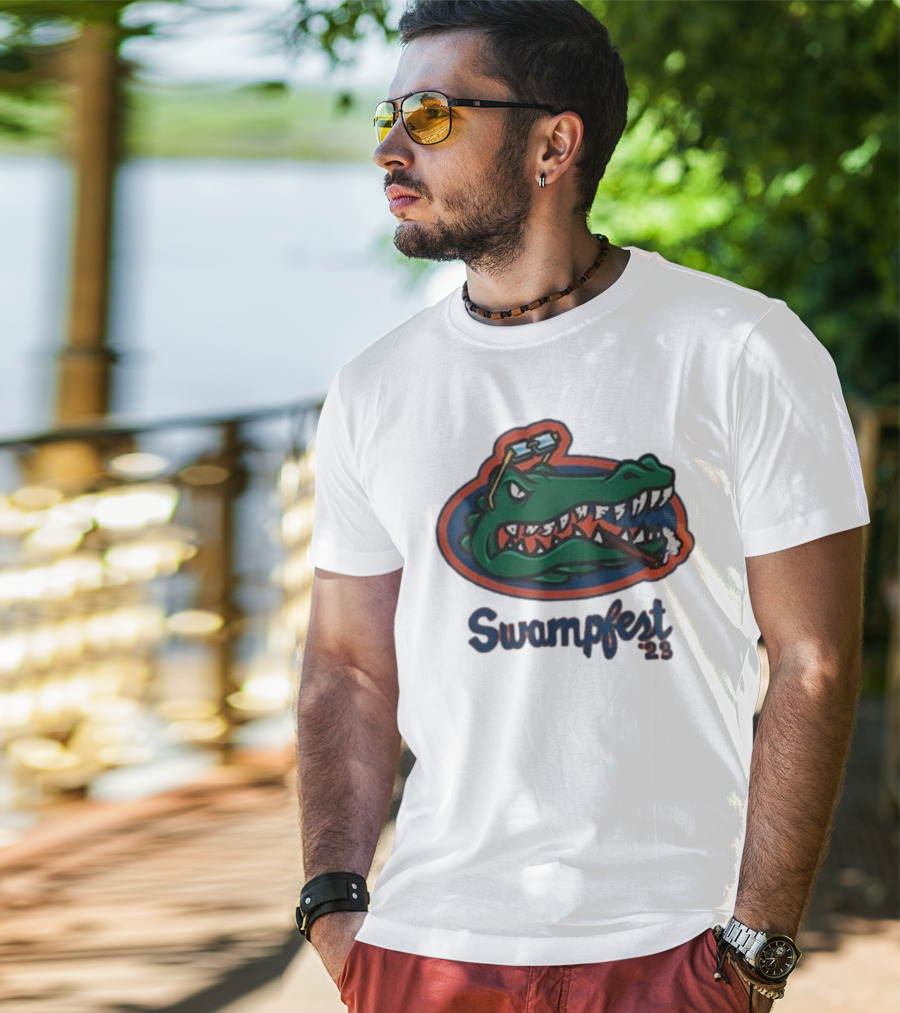 Adam22 Swampfest 23 Gator Smoking Cigar T-Shirt