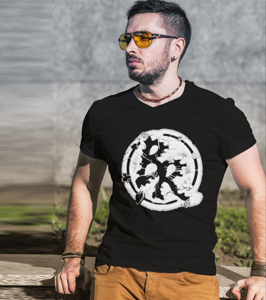 Adin Ross Roulette Brand Risk Playing Card Symbols T-Shirt
