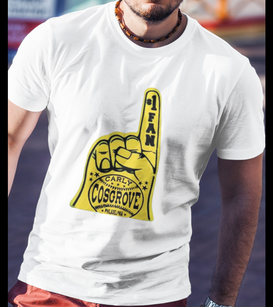 Carly Cosgrove Philadelphia Number One Fan Foam Finger T-Shirt