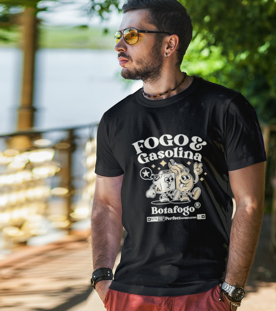 Fogo E Gasolina Botafogo Perfect Combination T-Shirt
