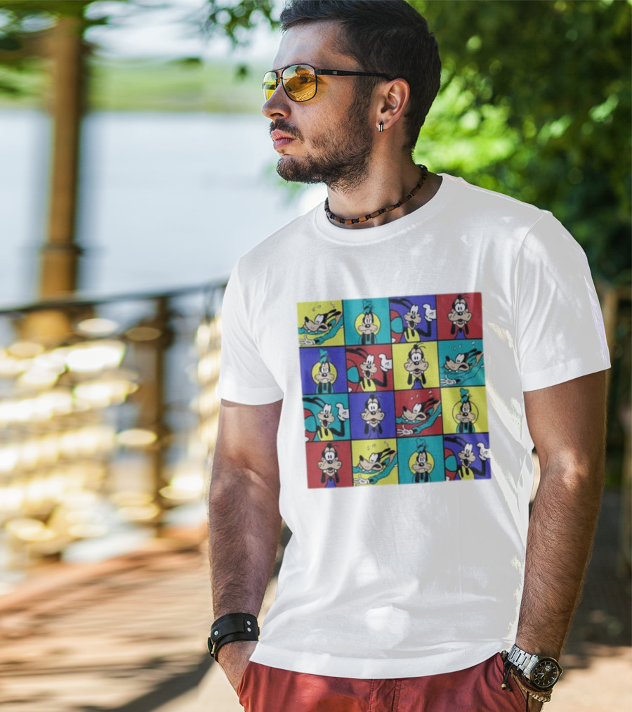 Goofy Multicolored Funny Face Expressions T-Shirt