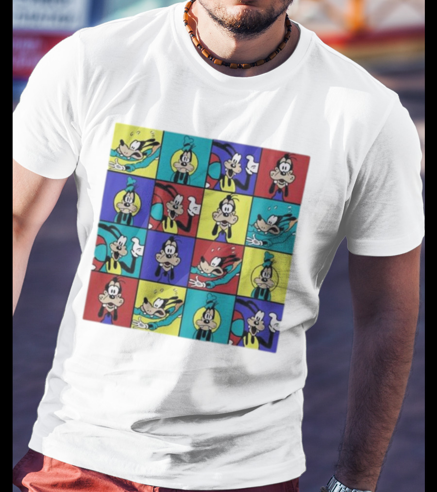 Goofy Multicolored Funny Face Expressions T-Shirt