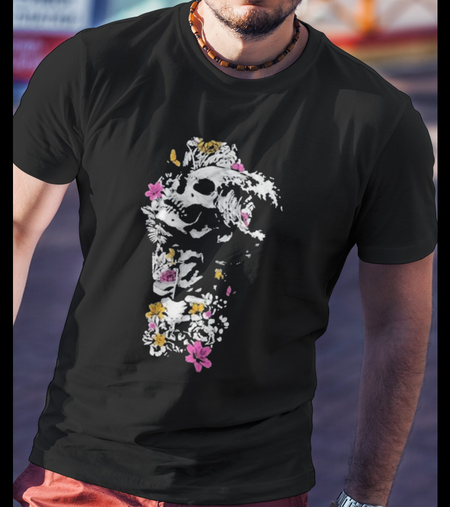Sullivan King Skull Wave Floral Fusion T-Shirt