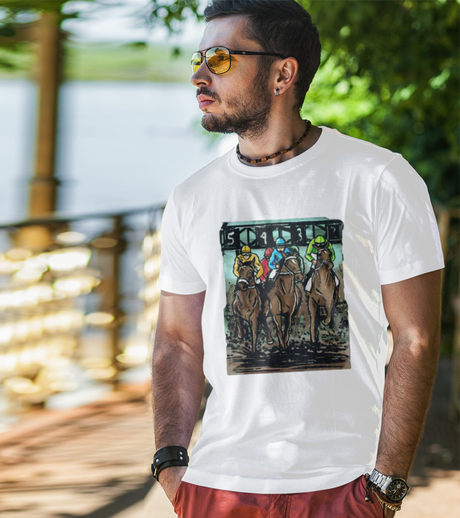 U Horse Races Waitlist Action 54321 T-Shirt
