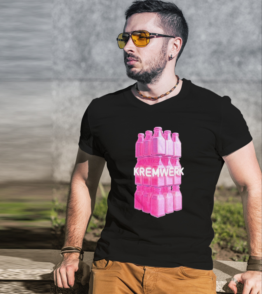 Kremwerk Seattle Wa Pink Cream Bottles Factory T-Shirt
