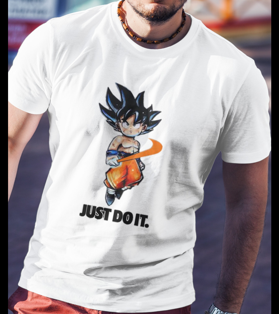 Son Goku Just Do It Dragon Ball Crossover T-Shirt