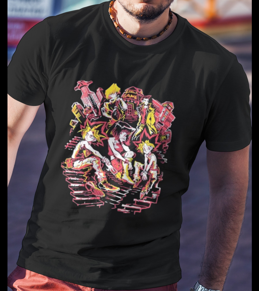 Off Duty Duelists Yugioh Characters Street Style Urban T-Shirt
