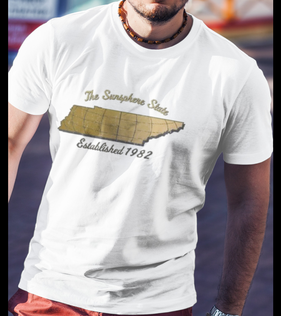 The Sunsphere State Tennessee Map Established 1982 T-Shirt
