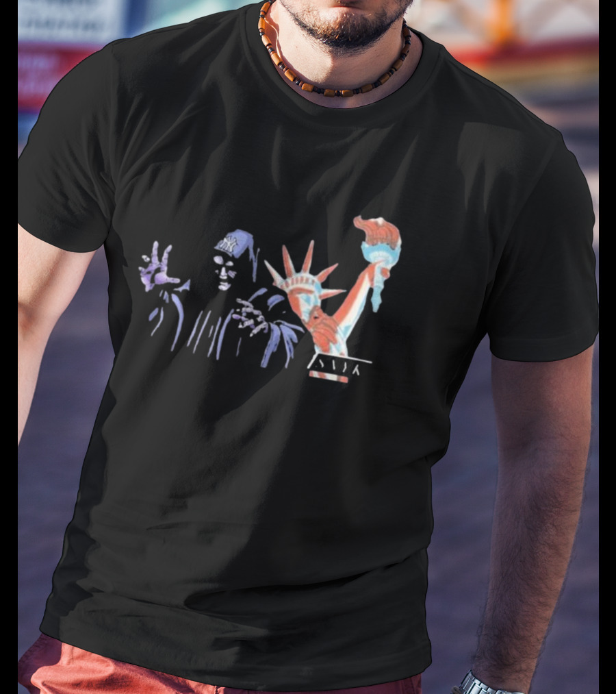Yankee Evil Empire Pod Dark Side Liberty NY Yankees Star Wars Mashup T-Shirt