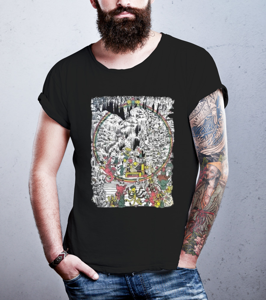 Brian Blomerth Sprinkle’s Glow Mineralogy Psychedelic Cavern Creatures And Vibrant Cosmic Scenes T-Shirt