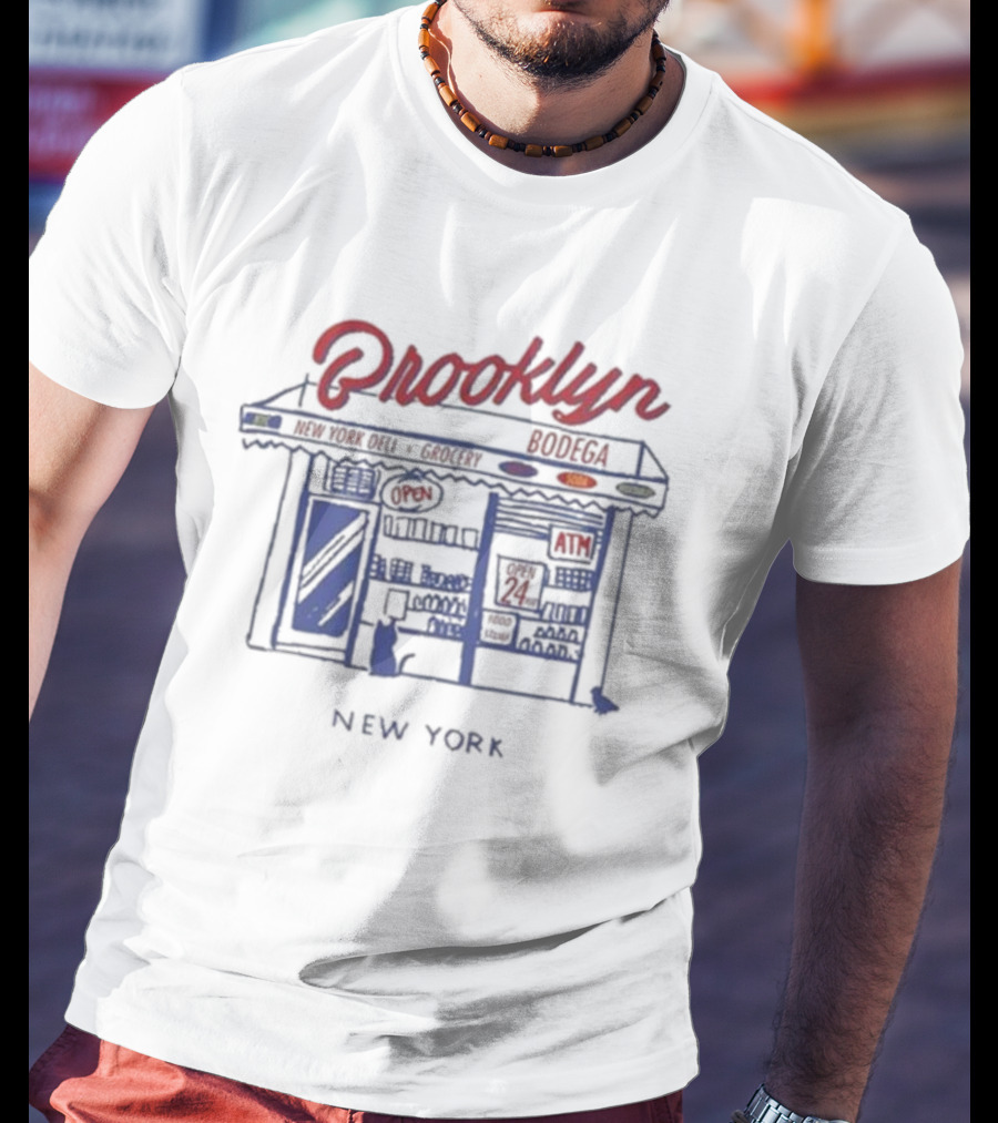 Brooklyn Bodega New York Deli Grocery Open 24 ATM T-Shirt