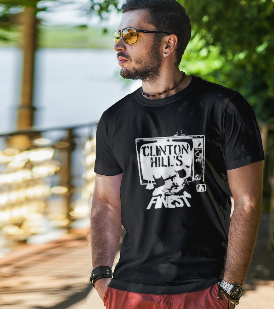Clinton Hill's Finest As Seen On TV Retro Style Television T-Shirt
