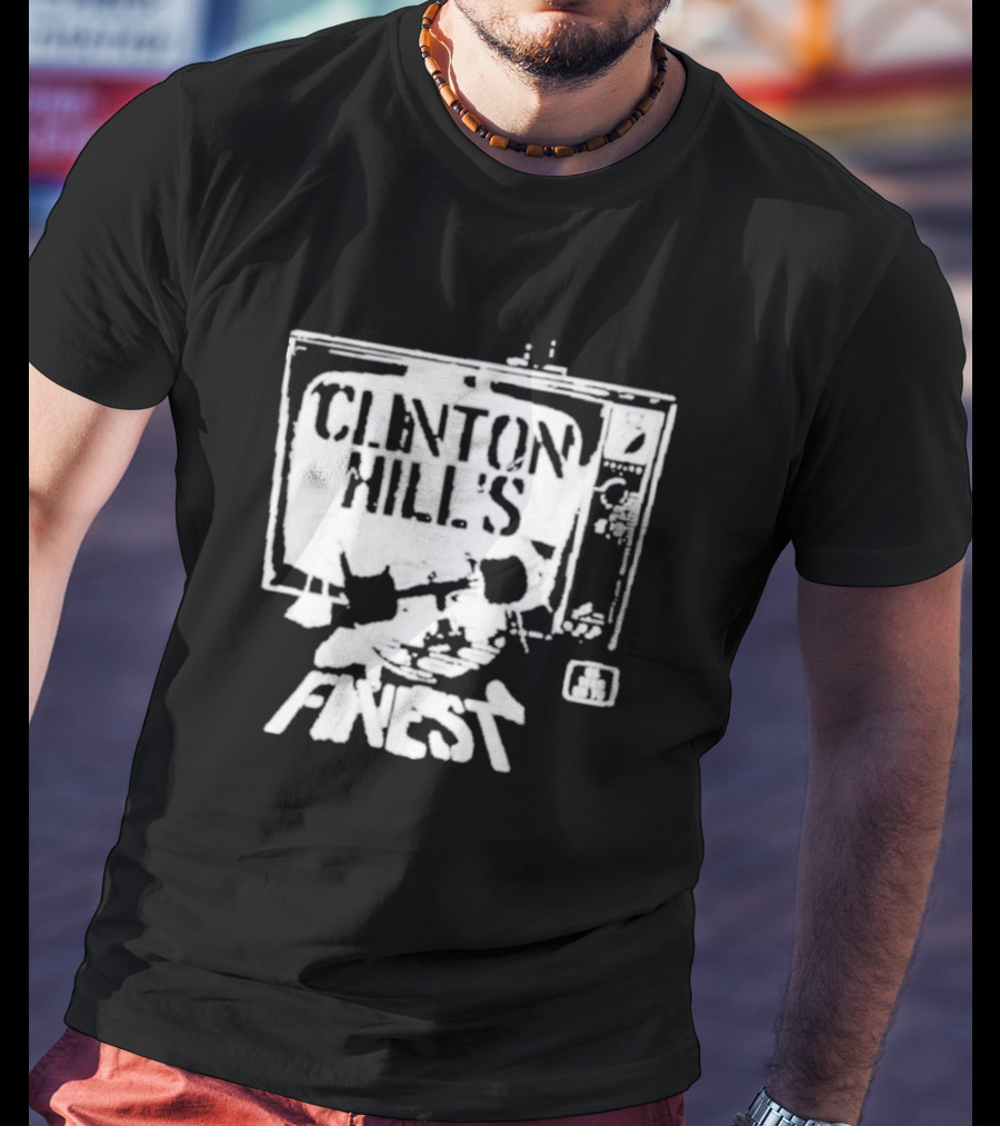 Clinton Hill's Finest As Seen On TV Retro Style Television T-Shirt