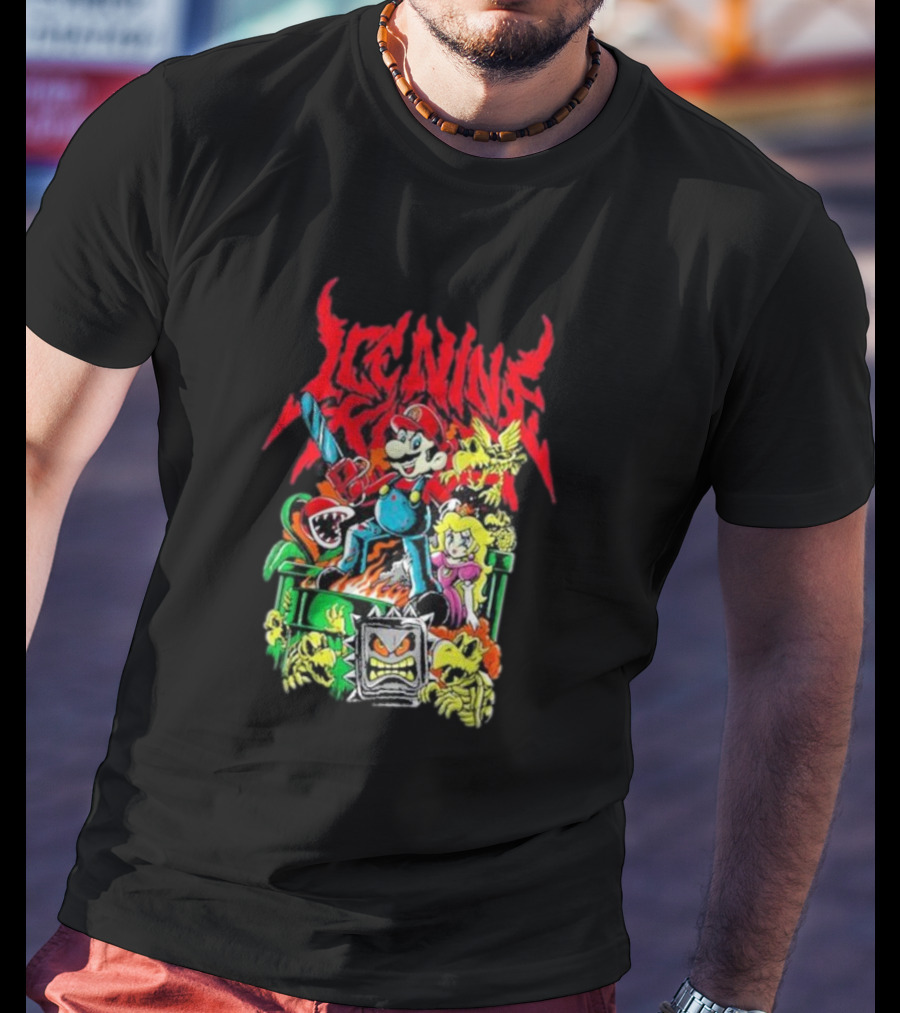 Ice Nine Kills Party Of Darkness Mario Horror Mashup T-Shirt