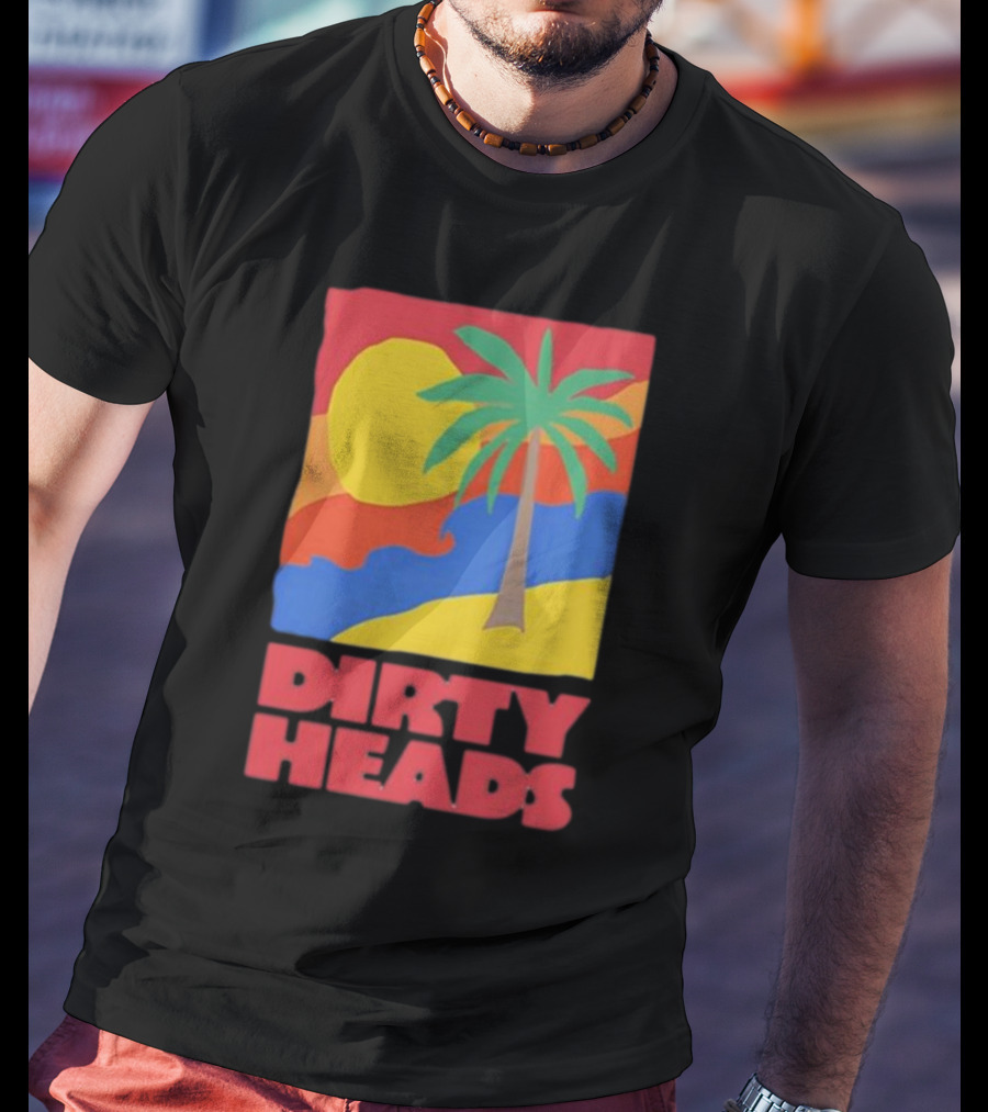 Dirty Heads Palm Tree Sunset Beach Vibes T-Shirt