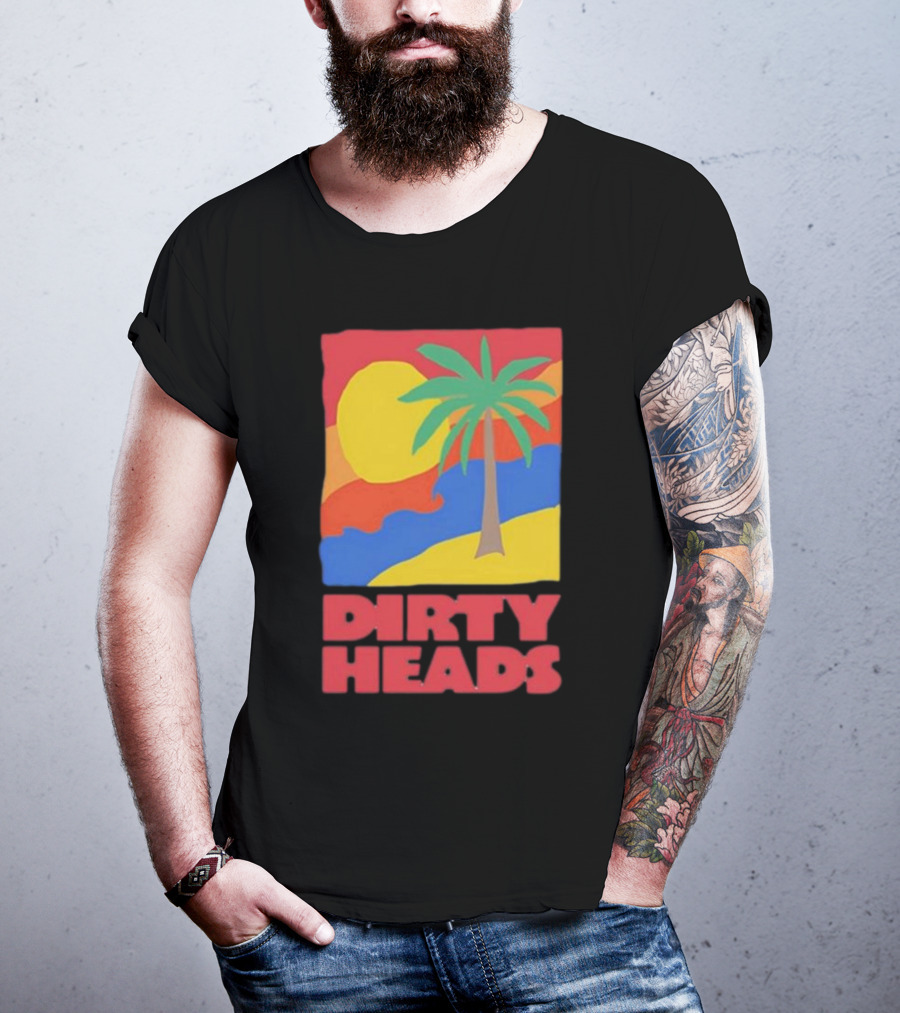 Dirty Heads Palm Tree Sunset Beach Vibes T-Shirt
