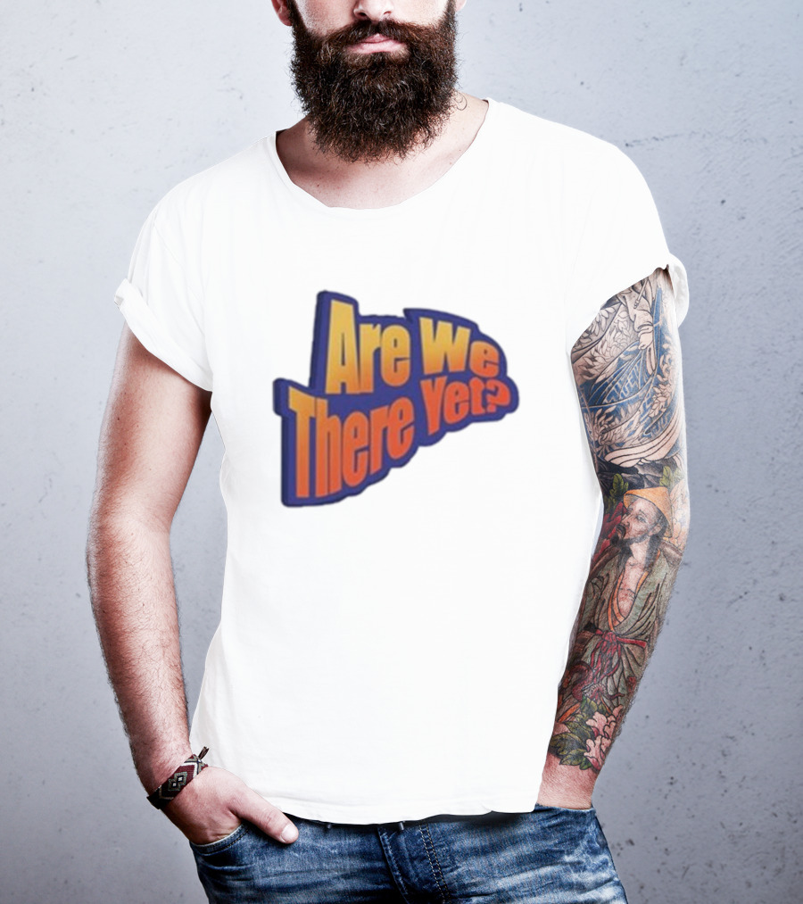 James Marriott Are We There Yet Retro Text T-Shirt