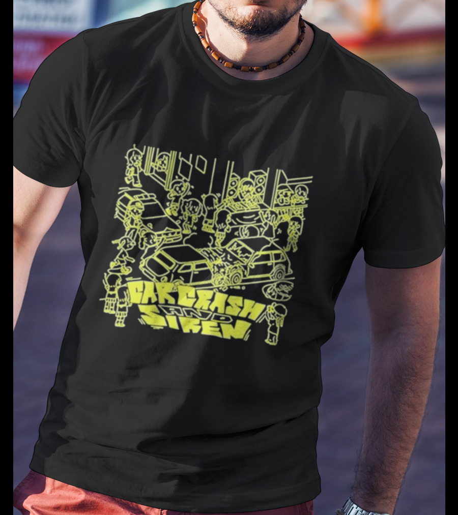 Jazzputin Car Crash Chaos And Siren Scene T-Shirt