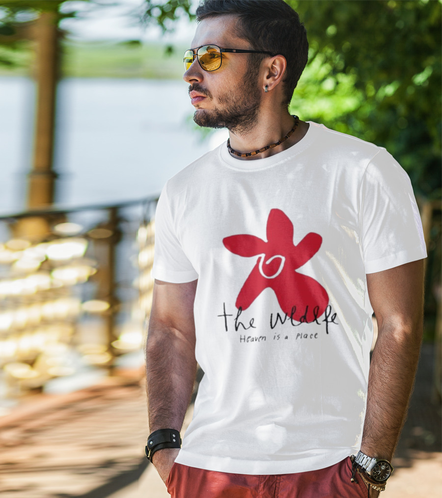 The Wldlfe Heaven Is A Place Red Flower T-Shirt