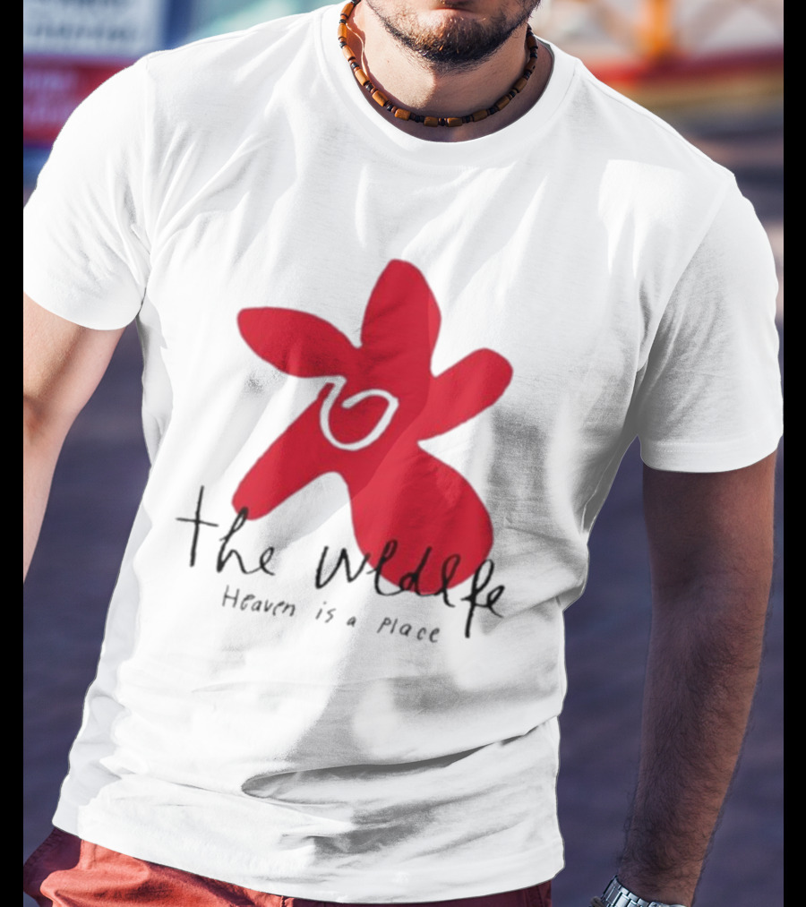 The Wldlfe Heaven Is A Place Red Flower T-Shirt