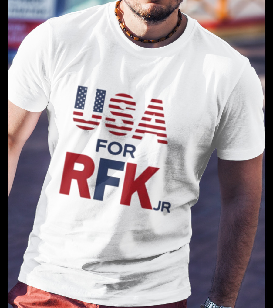 USA For RFK Jr American Flag T-Shirt