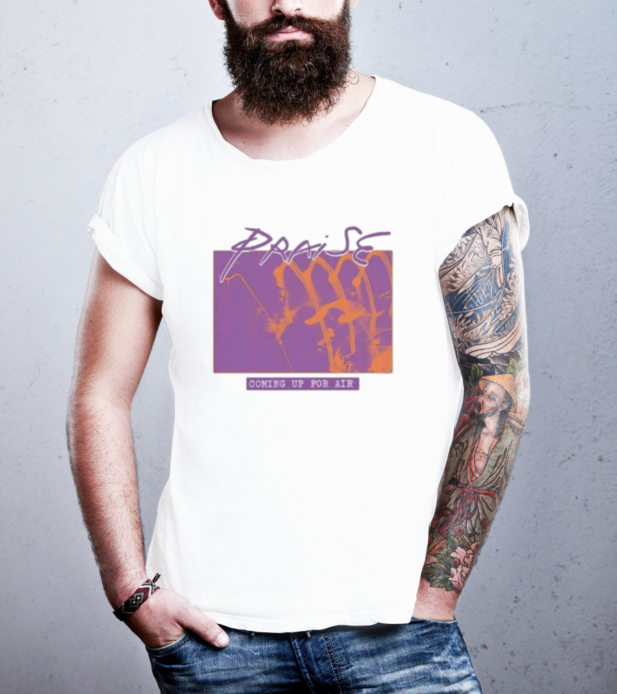 Praise Coming Up For Air Purple And Orange Abstract T-Shirt