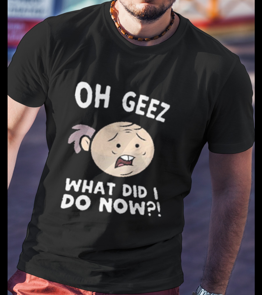 Purgatony Character Oh Geez What Did I Do Now Face Expression T-Shirt