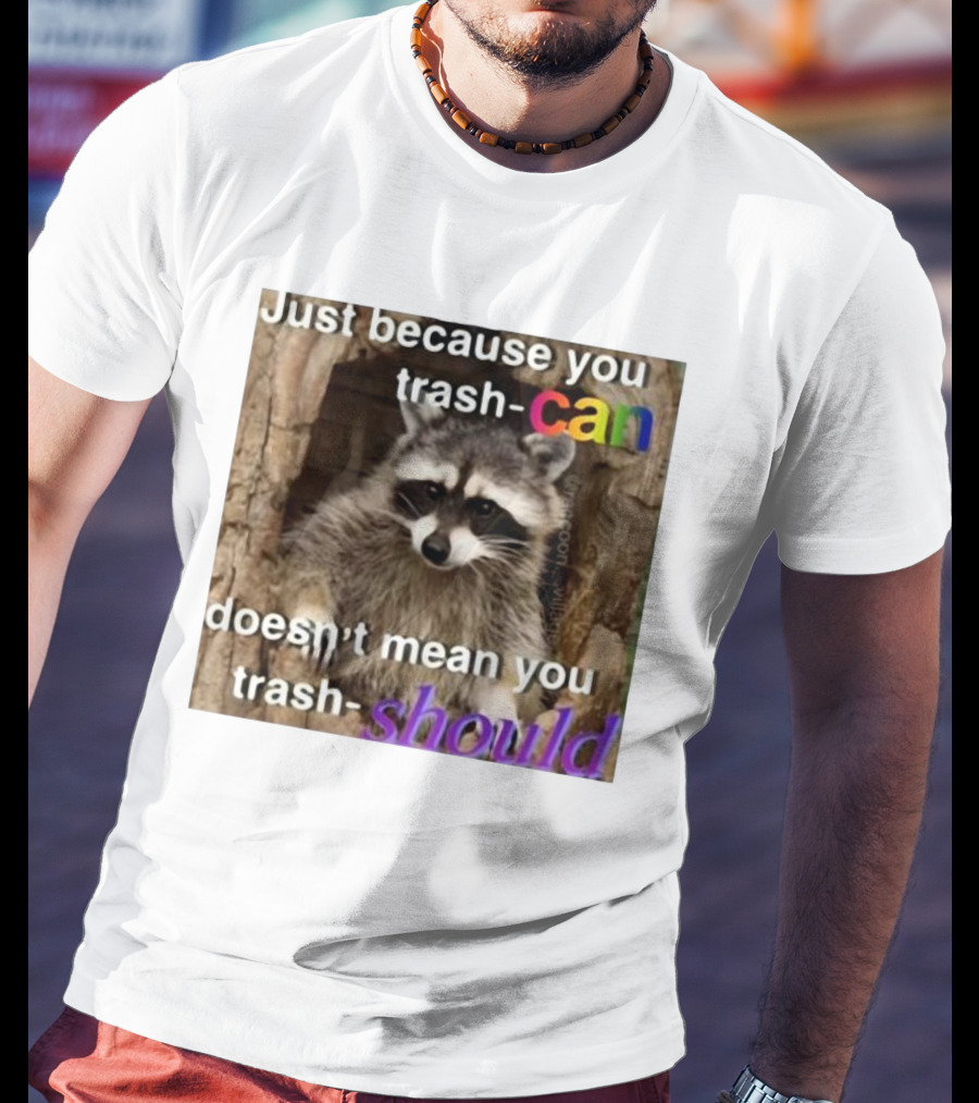 Just Because You Trash Can Doesn’t Mean You Trash Should Raccoon T-Shirt