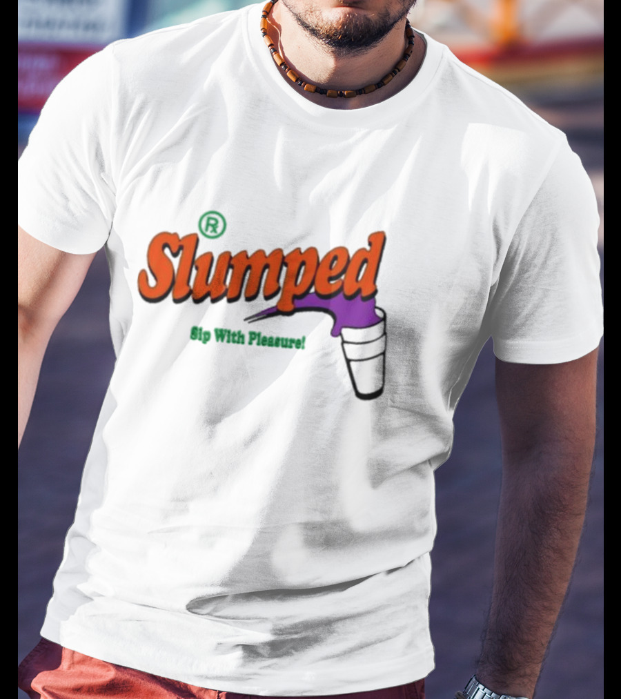 Slumpedboyz Newport Sip With Pleasure Slumped Cup T-Shirt