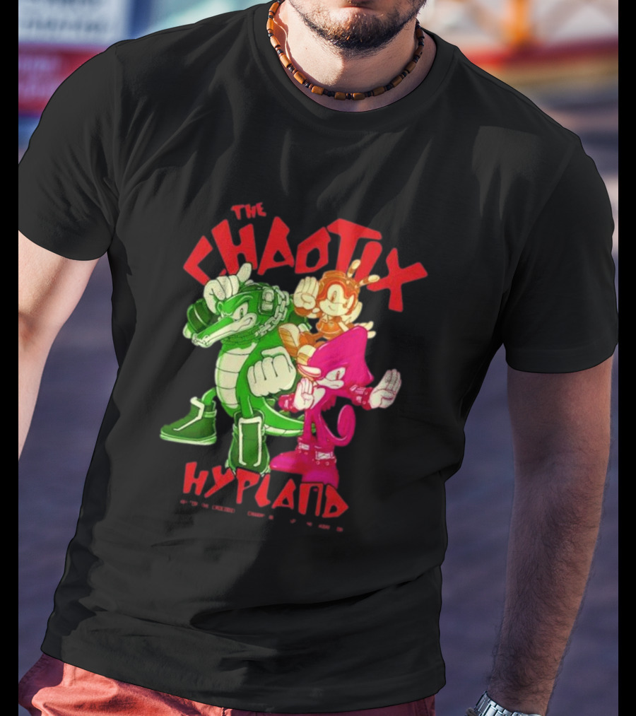 The Chaotix Hypland Vector The Crocodile Charmy Bee Espio The Chameleon T-Shirt