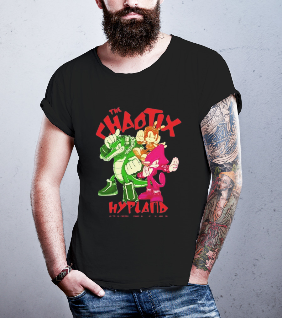 The Chaotix Hypland Vector The Crocodile Charmy Bee Espio The Chameleon T-Shirt