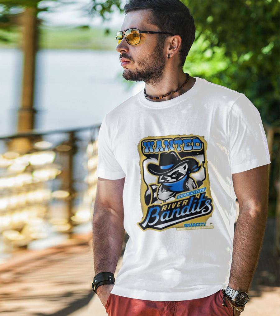 Wanted Quad Cities River Bandits Gnarcity Collectors And Knickleheads T-Shirt