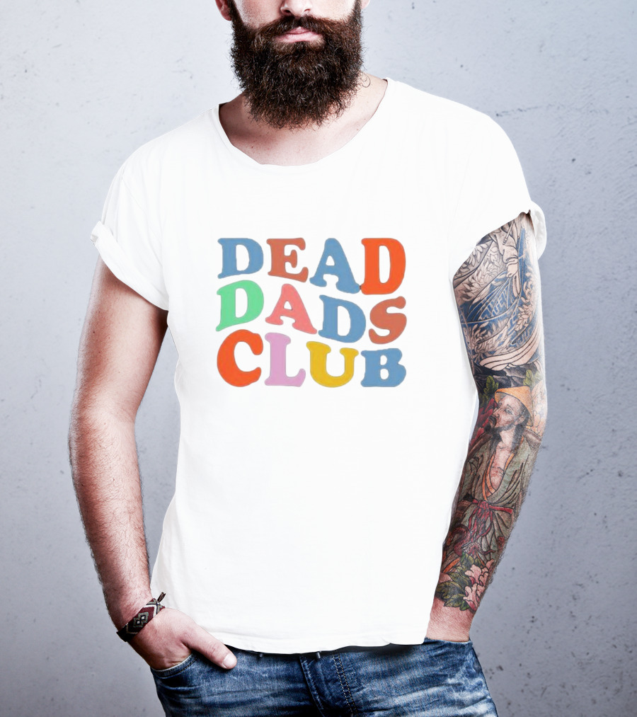 Wenshmoople Multicolored Dead Dads Club T-Shirt