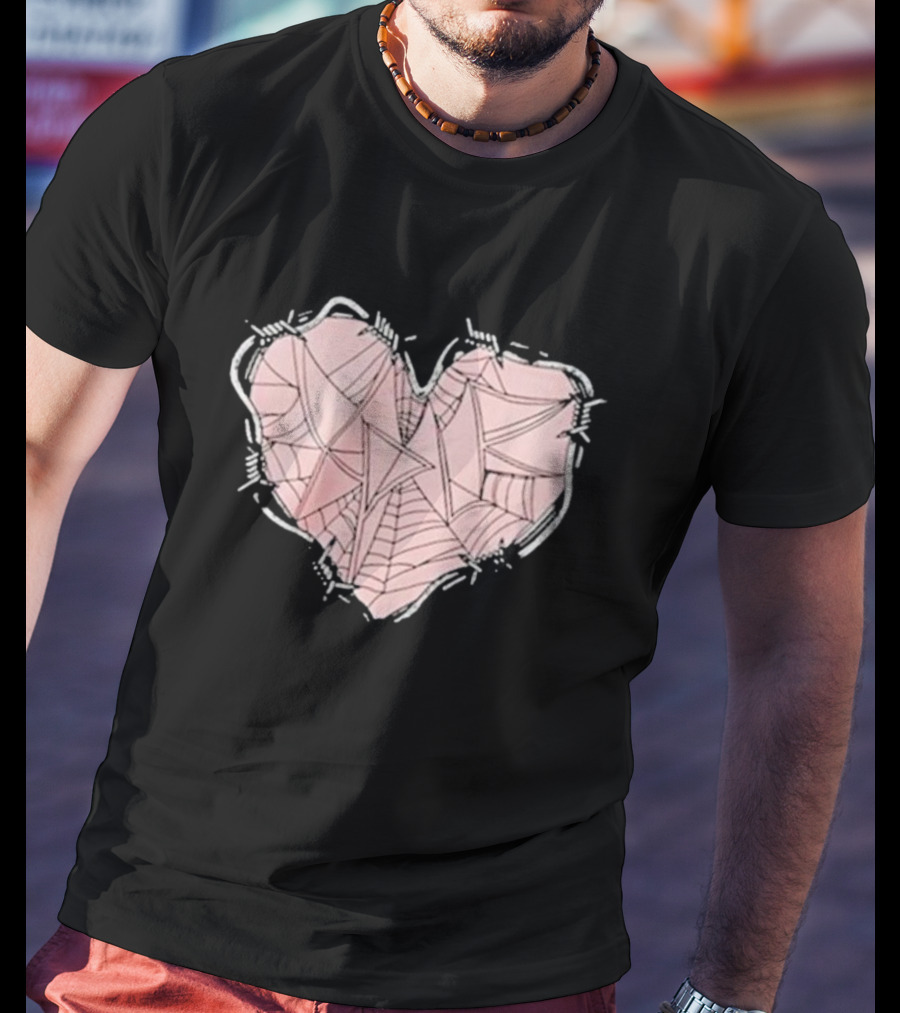 Xplr Barbed Wire Heart Geometric T-Shirt