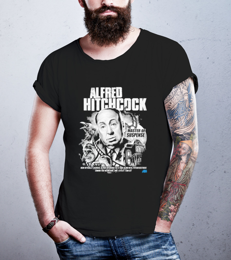 Alfred Hitchcock Master Of Suspense Psycho Restocks June 12th Licensed Tee 11AM CST T-Shirt